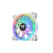 Set 3 ventilatoare Thermaltake Swafan 12 120mm albe iluminare aRGB