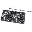 Set 2 ventilatoare Thermaltake CT120 120mm negre