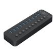 HUB USB Orico CT2U3-10AB USB 3.0 negru