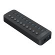 HUB USB Orico CT2U3-10AB USB 3.0 negru