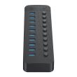 HUB USB Orico CT2U3-10AB USB 3.0 negru