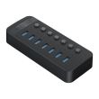 HUB USB Orico CT2U3-7AB USB 3.0  negru