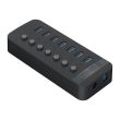 HUB USB Orico CT2U3-7AB USB 3.0  negru