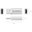 Adaptor Orico CTM1 argintiu USB 2.0 Type-C tata catre Micro-A mama