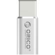 Adaptor Orico CTM1 argintiu USB 2.0 Type-C tata catre Micro-A mama