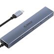 HUB USB Orico DHY-4C 4 port-uri USB 3.2 Gen 2 gri