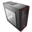 Carcasa Deepcool Tesseract SW negru cu rosu