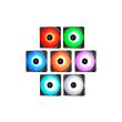 Set 3 ventilatoare Deepcool RF120 120mm iluminare RGB