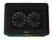 Cooler laptop Deepcool N80 iluminare RGB negru