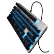 Kit tastatura mecanica si mouse Gamdias Hermes E1C neagra iluminare RGB