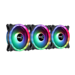 Set 3 ventilatoare Aerocool Duo 12 Pro 120mm iluminare aRGB