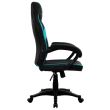 Scaun gaming ThunderX3 EC1 negru cu cyan