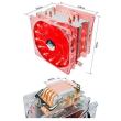 Cooler procesor Alseye Eddy 120 iluminare rosie