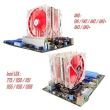 Cooler procesor Alseye Eddy 120 iluminare rosie