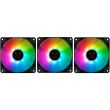Set 3 ventilatoare Riotoro Quiet Storm 120mm iluminare RGB