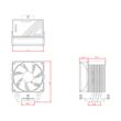 Cooler procesor ID-Cooling FROZN A400 negru iluminare aRGB