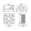 Cooler procesor ID-Cooling FROZN A410 negru
