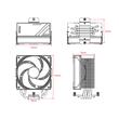 Cooler procesor ID-Cooling FROZN A410 SE iluminare aRGB