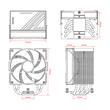 Cooler procesor ID-Cooling FROZN A610 negru