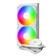 Cooler procesor cu lichid ID-Cooling FX240 alb iluminare aRGB