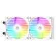 Cooler procesor cu lichid ID-Cooling FX240 LCD alb cu display iluminare aRGB