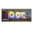 Cooler procesor cu lichid ID-Cooling FX360 LCD cu display negru iluminare aRGB