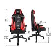 Scaun gaming Tt eSPORTS X Comfort negru cu rosu
