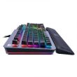 Tastatura gaming mecanica Thermaltake Premium Argent K5 iluminare RGB argintie