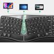 Tastatura wireless si bluetooth Delux GM901D neagra