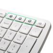 Tastatura bluetooth si wireless Delux GM902A alba
