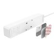 Prelungitor Orico GPC-3A2U cu 2 port-uri USB alb
