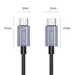 Cablu USB Orico GQA60 60W USB Type-C - USB Type-C 2m negru