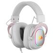 Casti Redragon ZeusX 7.1 albe iluminare RGB