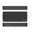 HUB USB Orico H7928-U3 USB 3.0 negru