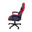 Scaun gaming Inaza Hero negru cu rosu si albastru