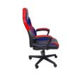 Scaun gaming Inaza Hero negru cu rosu si albastru