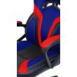 Scaun gaming Inaza Hero negru cu rosu si albastru