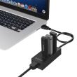 Adaptor retea Orico HR01-U3 PRO Gigabit cu HUB USB 3.0 negru