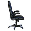 Scaun gaming Inaza Interceptor negru cu albastru
