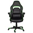 Scaun gaming Inaza Interceptor negru cu verde