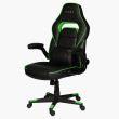 Scaun gaming Inaza Interceptor negru cu verde