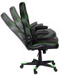 Scaun gaming Inaza Interceptor negru cu verde
