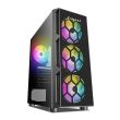 Carcasa Inaza Starfire Tempered Glass neagra