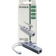 Adaptor retea Inter-Tech Argus IT-410 Gigabit cu HUB USB 3.0