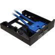 Adaptor Inter-Tech USB 3.0 Front Panel cu locas 1x 2.5” pentru HDD/SSD