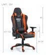 Scaun gaming Inaza Imperator negru cu portocaliu Open Box