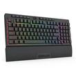 Tastatura gaming Bluetooth cu fir si wireless Redragon Shiva Pro neagra iluminare RGB