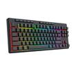 Tastatura gaming Bluetooth cu fir si wireless Redragon Shiva TKL Pro neagra iluminare RGB