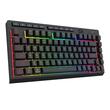 Tastatura gaming Bluetooth cu fir si wireless Redragon Crescent Pro neagra iluminare RGB