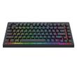 Tastatura gaming Bluetooth cu fir si wireless Redragon Crescent Pro neagra iluminare RGB